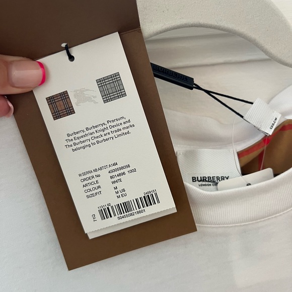 Vintage check sleeve cotton oversized t-shirt - Picture 3 of 3